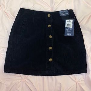YMI Love- Black corduroy skirt- size 9